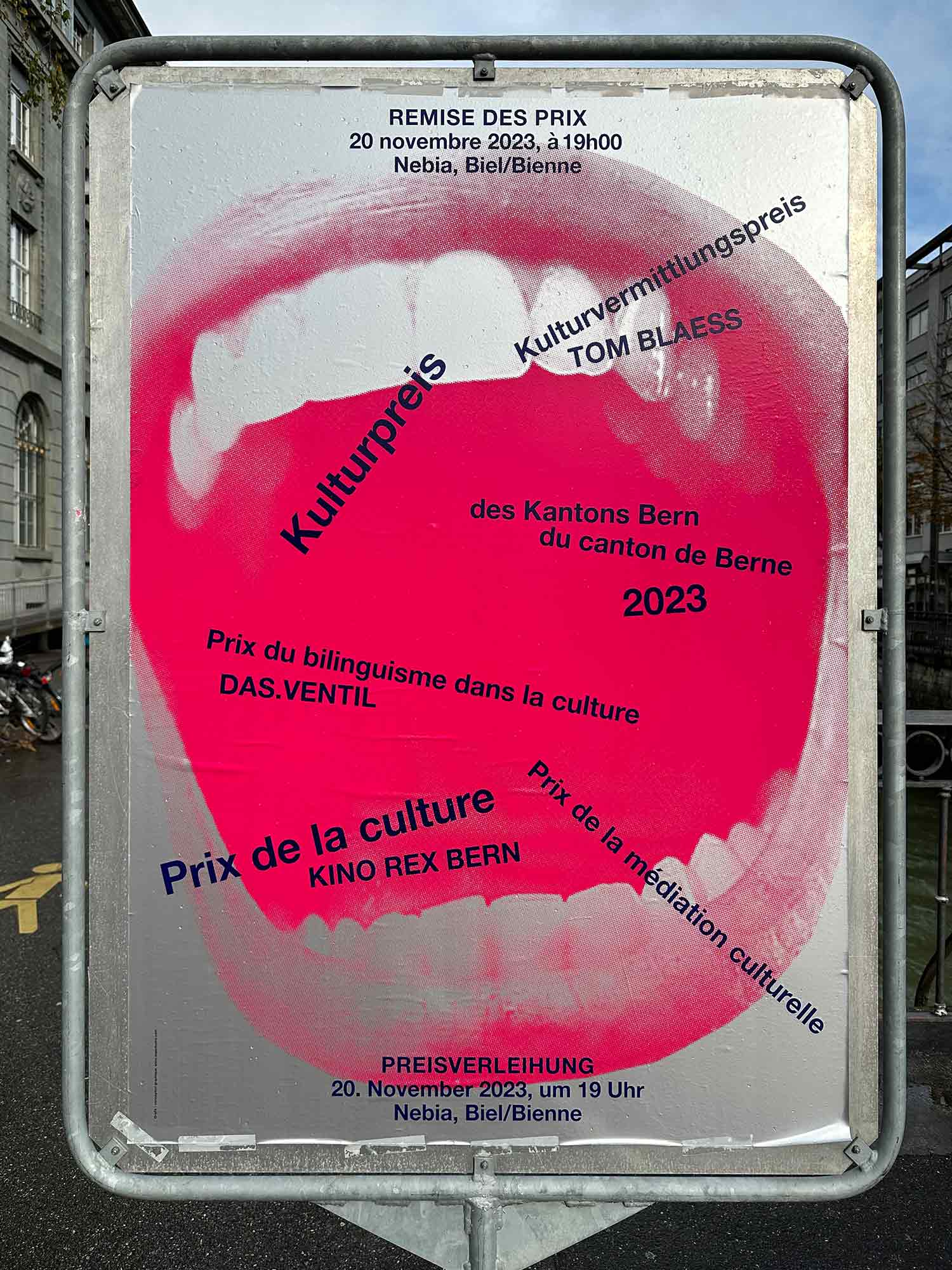 superbuero superbüro plakat kulturpreis kanton bern 2023