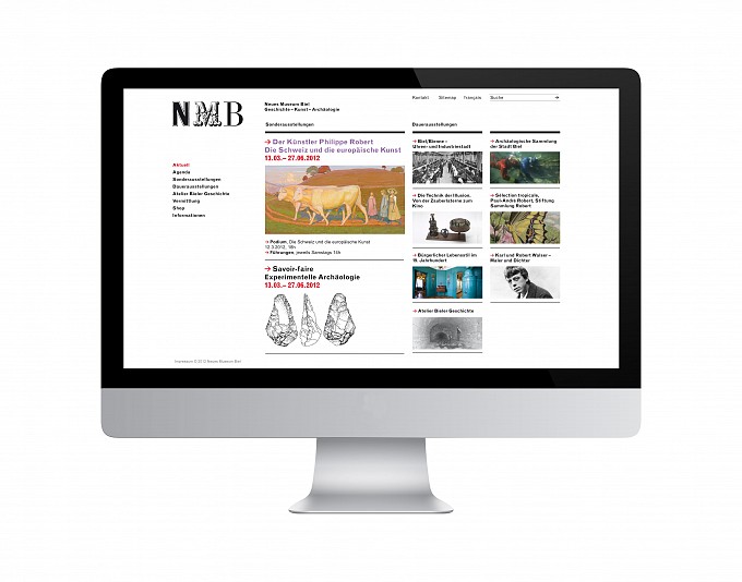 Neues Museum Biel, Website